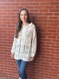 DOYLEY CROCHET WHITE JACKET