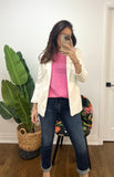 TARA ELLISON WHITE BLAZER
