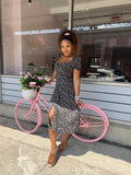 KERR STREET BLACK FLORAL DRESS