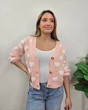 TWIC BLUSH HEART SWEATER