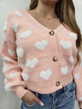 TWIC BLUSH HEART SWEATER