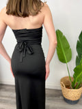 CARACAS CROQUET BLACK TUBE DRESS