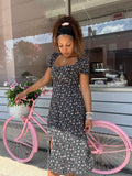 KERR STREET BLACK FLORAL DRESS