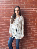 DOYLEY CROCHET WHITE JACKET