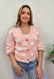 TWIC BLUSH HEART SWEATER