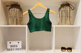 RIB BAMBOO PINE SPORT BRALETTE