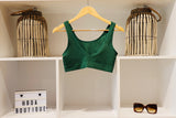 RIB BAMBOO PINE SPORT BRALETTE