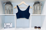 RIB BAMBOO NAVY BRALETTE