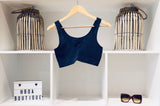RIB BAMBOO NAVY BRALETTE
