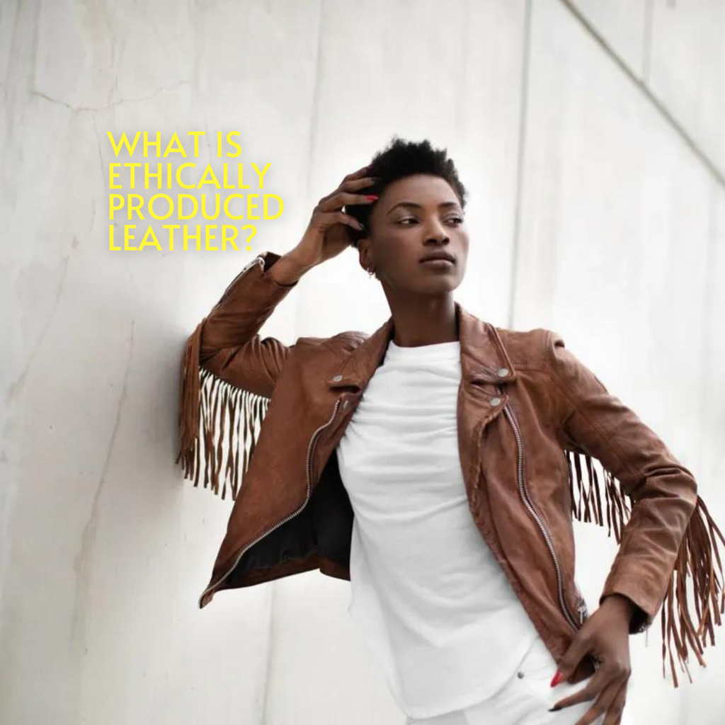 Ethical leather outlet jacket
