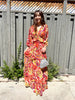HOLLAND NIGHTS ORANGE TASSLE DR PRINTED