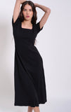 CAILEIGH BLACK MIDI DRESS MADE IN CANADA🇨🇦