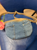 DEN PLEATH GOLD ZIP CROSSBODY
