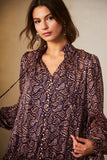 SANDY PAISLEY LUREX BOHO DRESS