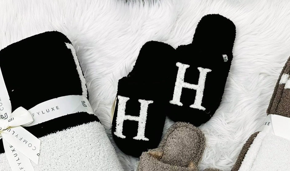 SLIPPERS H BLACK