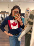 ICONIC CANADA FLAG NAVY SWEATER