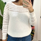 MAKENNA WHITE CROCHET SLEEVE