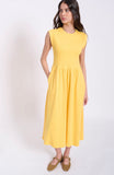 MAYA YELLOW MIDI DRESS MADE IN CANADA🇨🇦