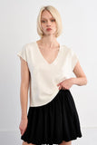 PINEAPPLE WHITE SEQUIN WHITE NYLON TOP