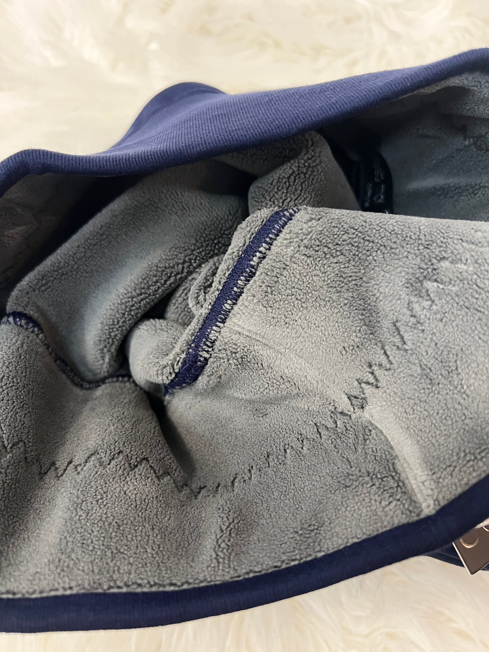 SHERPA LINED NAVY LEGGINGS