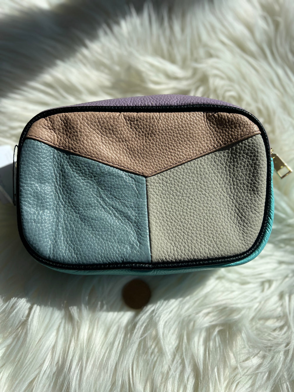 UPCYCLE LEATHER OCEAN MEDIUM CROSSBODY