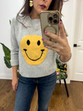 SMILE IT'S A GREY DAY SWEATER