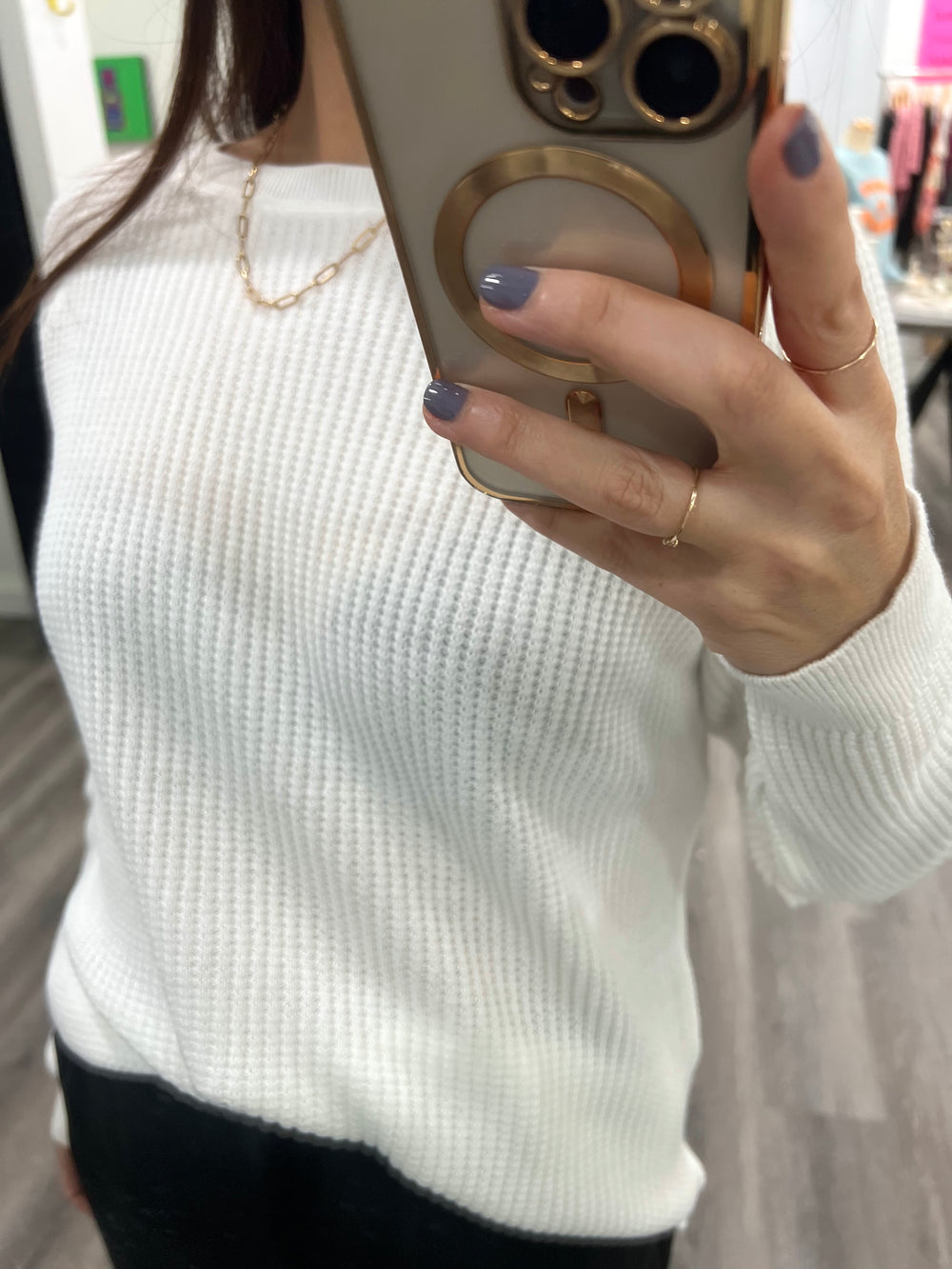 INGRID WHITE WAFFLE PREMIUM BASIC