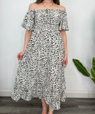 SWEET DARLING CHEETAH MAXI BLK WHITE