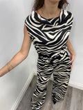 ZEBRA COWL FULL JUMPER
