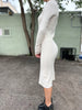 MICHELLE CAMEL RIB MOCK FULL DR