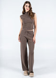 WIDE LEG WALNUT CAPE COD PANT