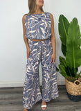 JAAY BLUE LEAF PANTS