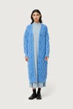 MID OCTOBER BLUE KNIT DUSTER