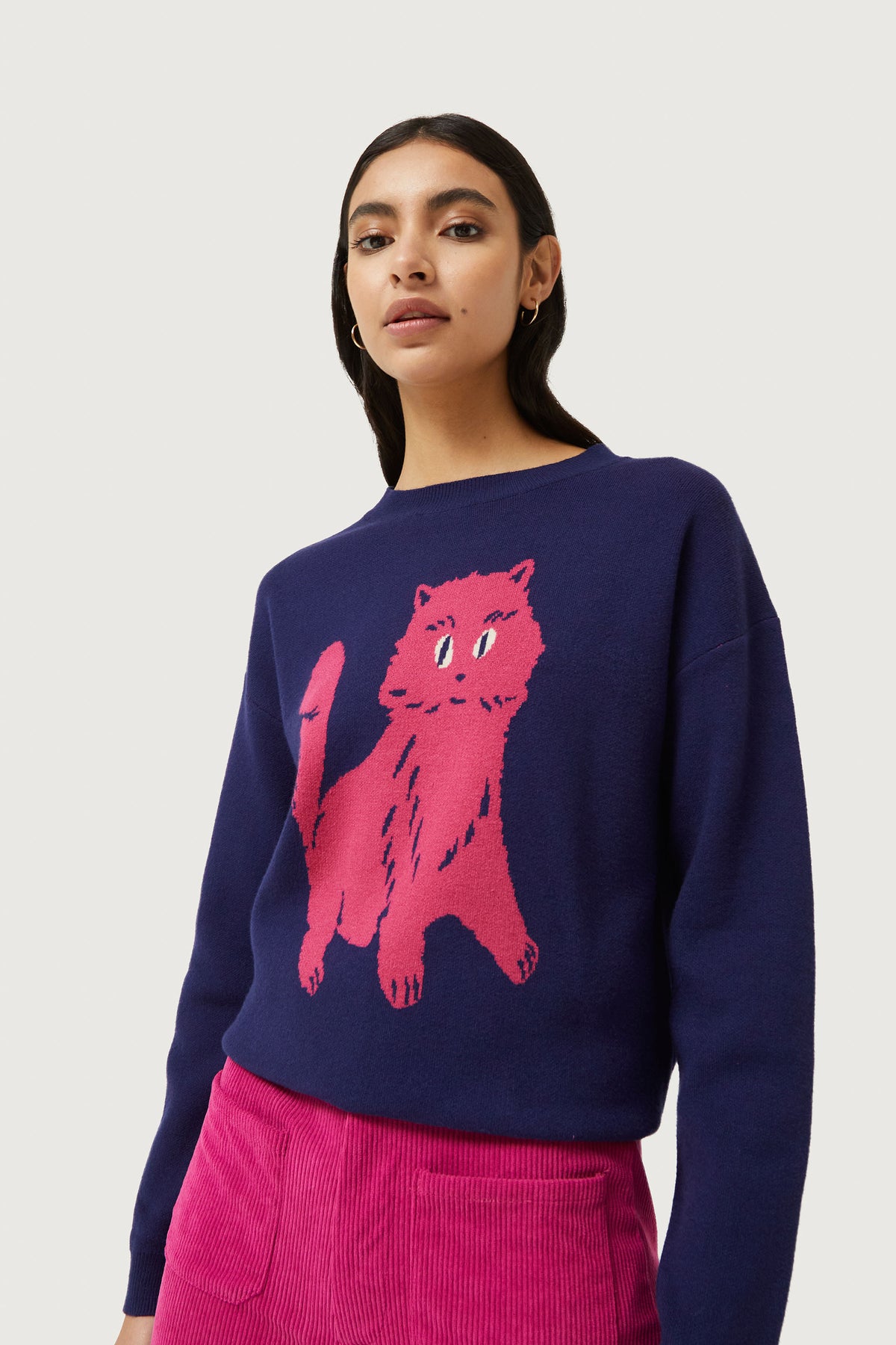 Purple and pink sweater best sale