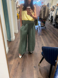 PULL ON GREEN LINEN SUMMER