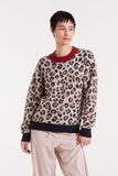 MINI LEOPARD SOFT BROWN SWEATER