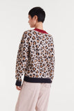 MINI LEOPARD SOFT BROWN SWEATER