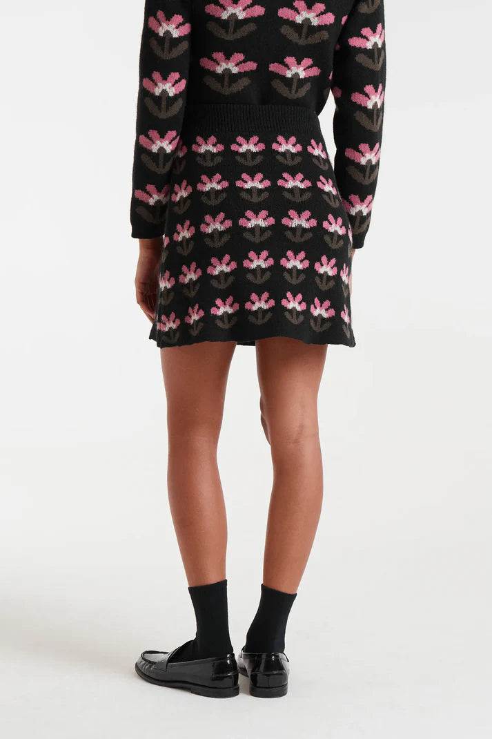 BABOUSHKA SKIRT FLORAL KNIT