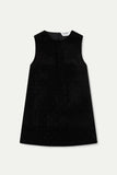 VELVET RHINESTONES MINI ALINE DR