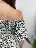 SWEET DARLING CHEETAH MAXI BLK WHITE