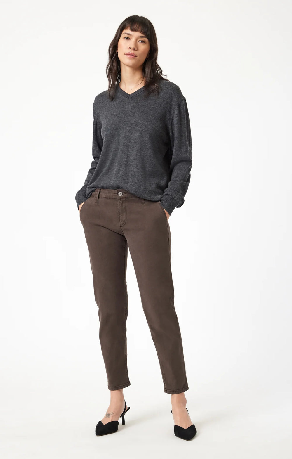 BROOKE BROWN LUXE TWILL JEANS