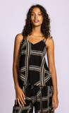 NAGEL BLACK CHAIN PRINT FLOW PANT