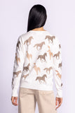 WILD HORSE WHITE SWEATER