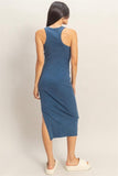 RACE NAVY MINERAL WASH JERSEY MAXI
