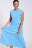 MAYA ALASKAN BLUE MIDI DRESS MADE IN 🇨🇦