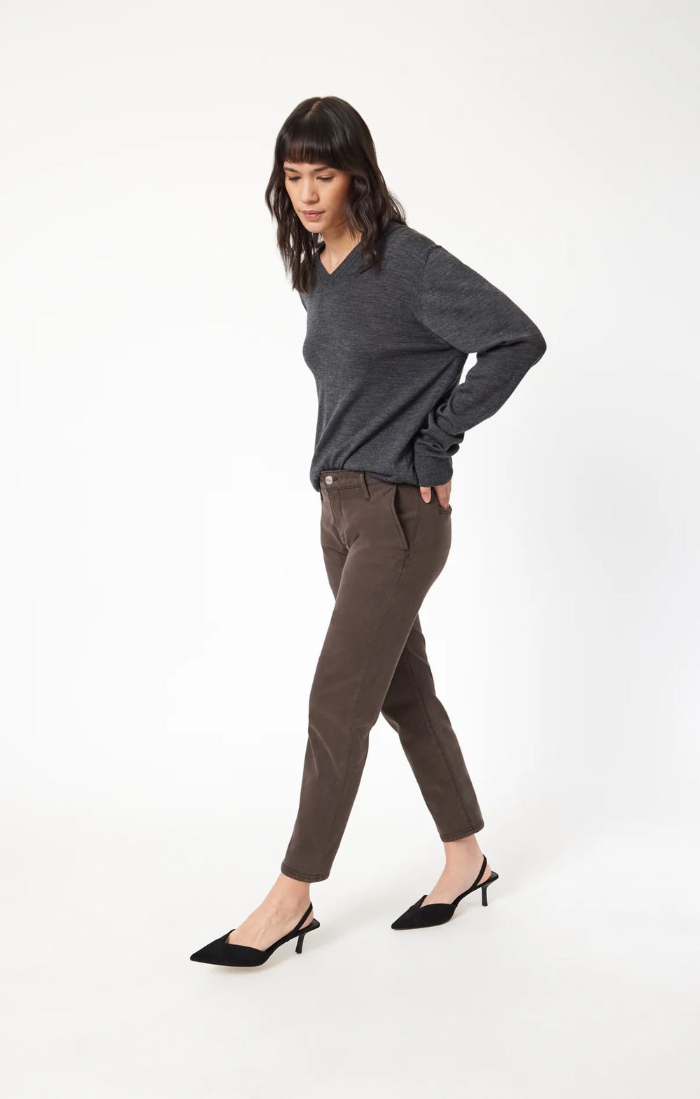 BROOKE BROWN LUXE TWILL JEANS