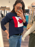 ICONIC CANADA FLAG NAVY SWEATER