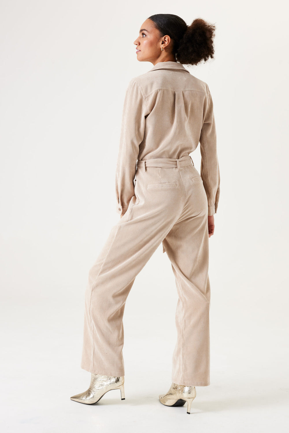 MIU DOESKIN CORD JUMPSUIT