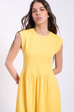 MAYA YELLOW MIDI DRESS MADE IN CANADA🇨🇦