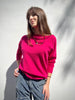 SPICY PINK DREAMERS BOAT NECK SWEATER